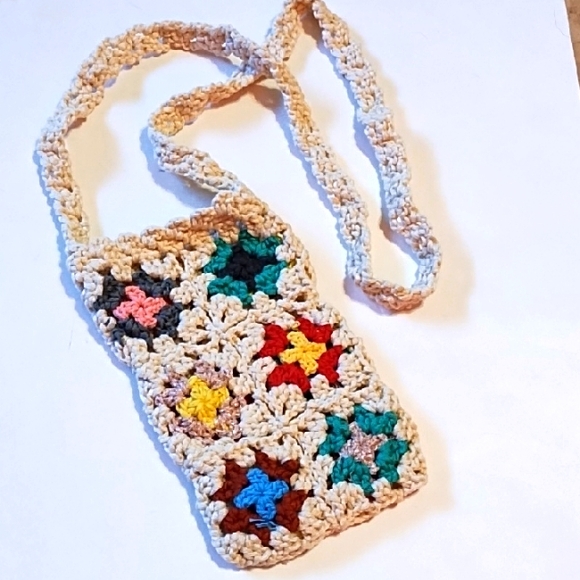 Handbags - NWT Colorful Crochet Crossbody Bag